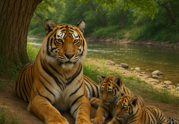 A majestic Bengal tiger standing in the forest — The Tiger Full Information | Earthipediaa.com